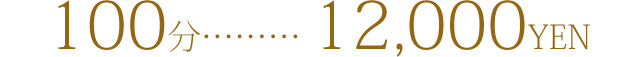 お急ぎスタンダードコース(100分)12000円